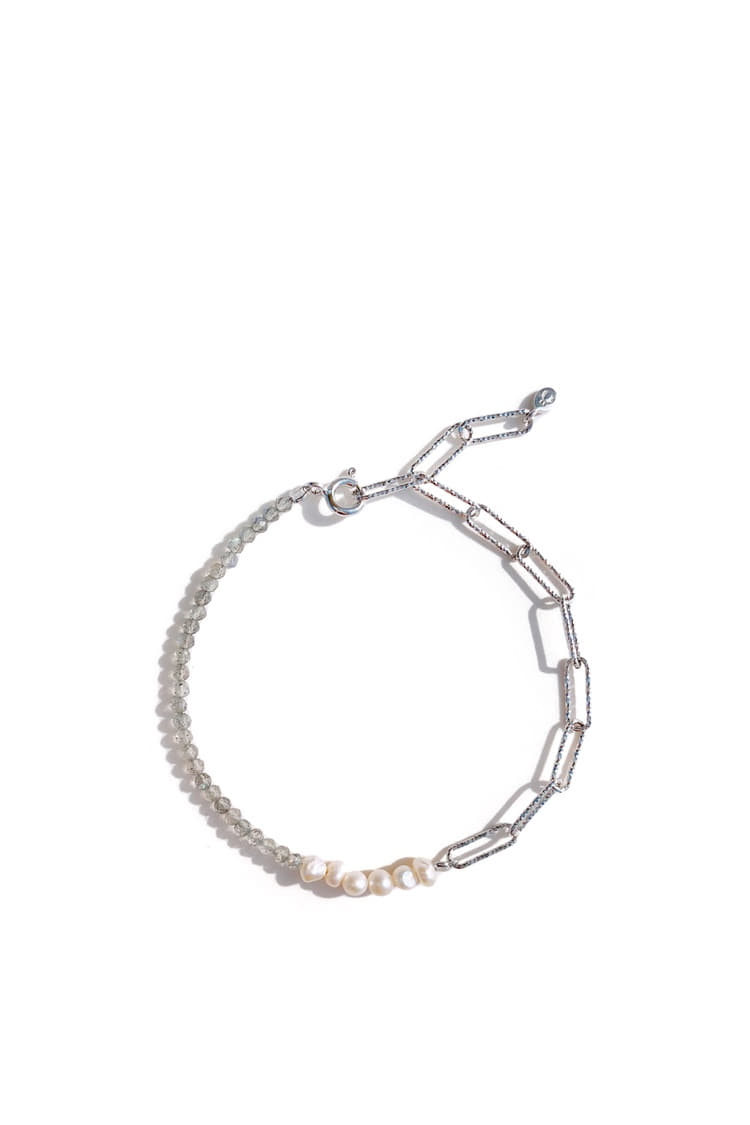 PS113 Labradorite Fresh Water Pearl Bracelet